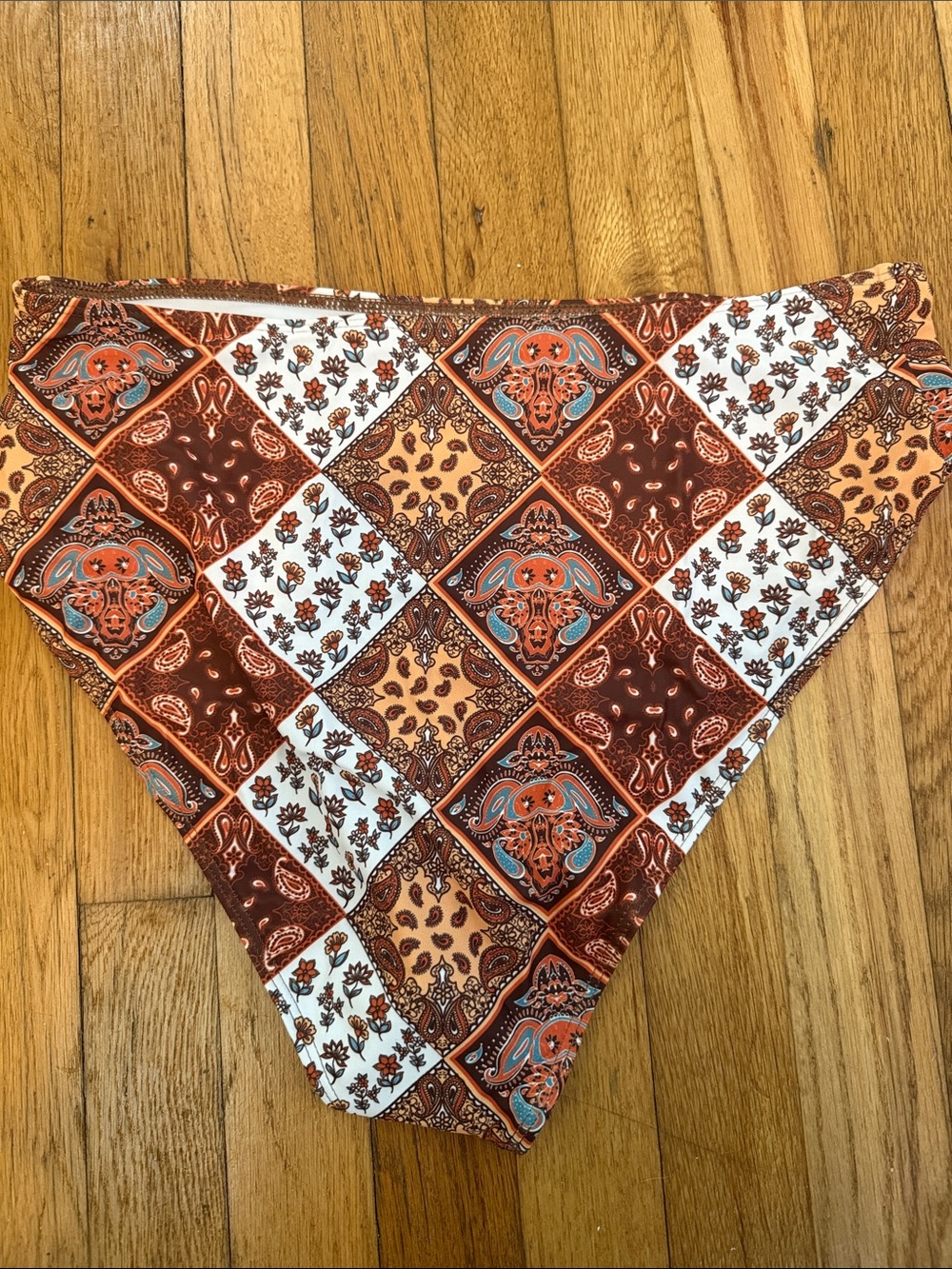 Zaful Tan Brown Twist-Front Two Piece Swimsuit - Picture 4 of 5